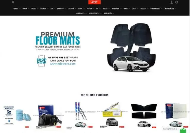 NDE car accessories store